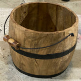 Wood Bucket Brown