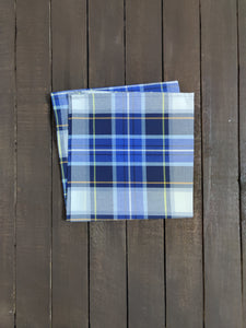 Napkin Blue Grey Checks