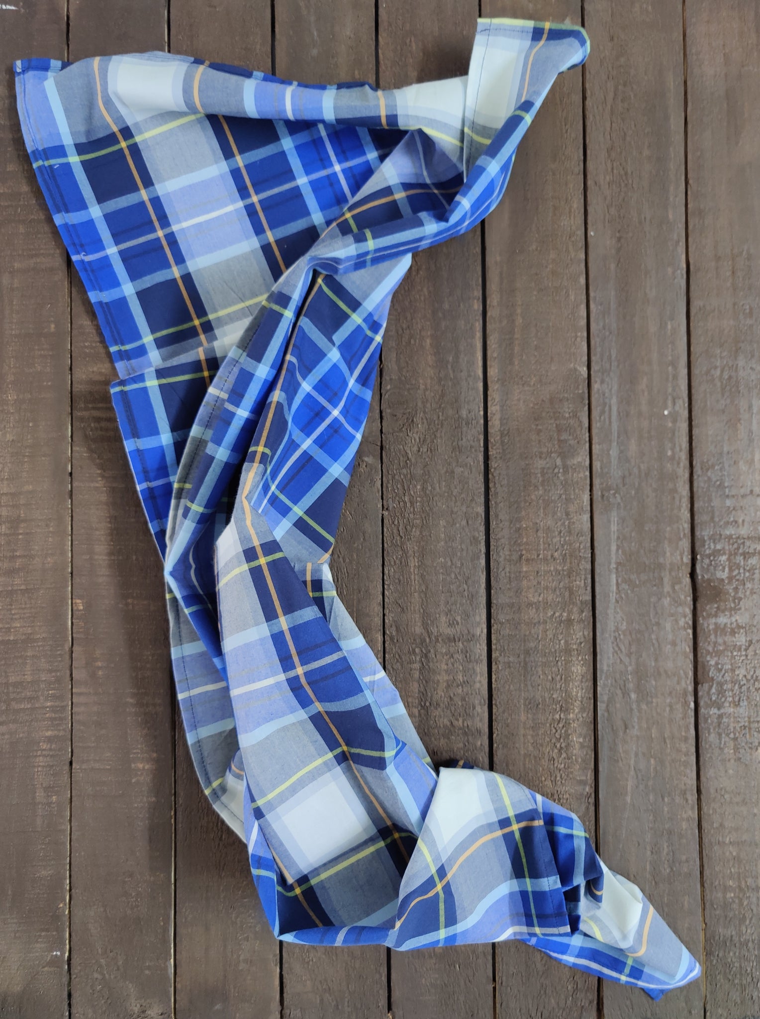 Napkin Blue Grey Checks